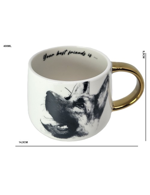 Duży złocony kubek -...