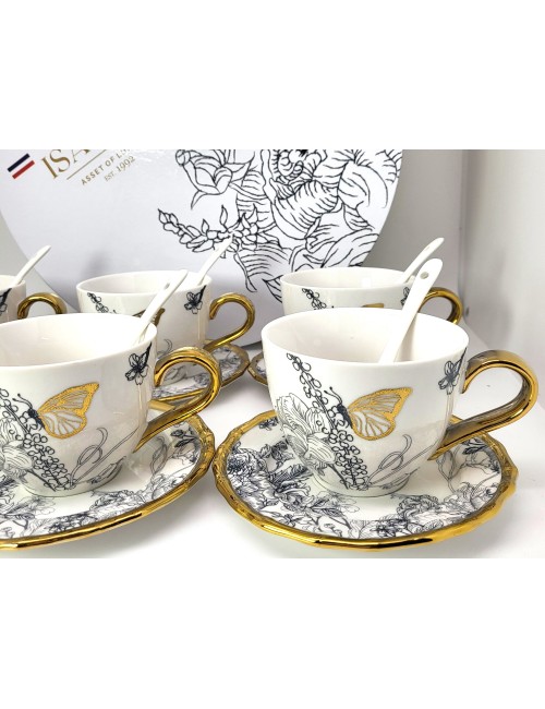 Zestaw 6 filiżanek - Butterfly