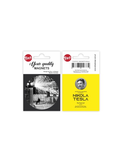Okrągły magnes - N.Tesla,...