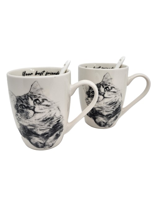 Zestaw kubków - Kot syberyjski