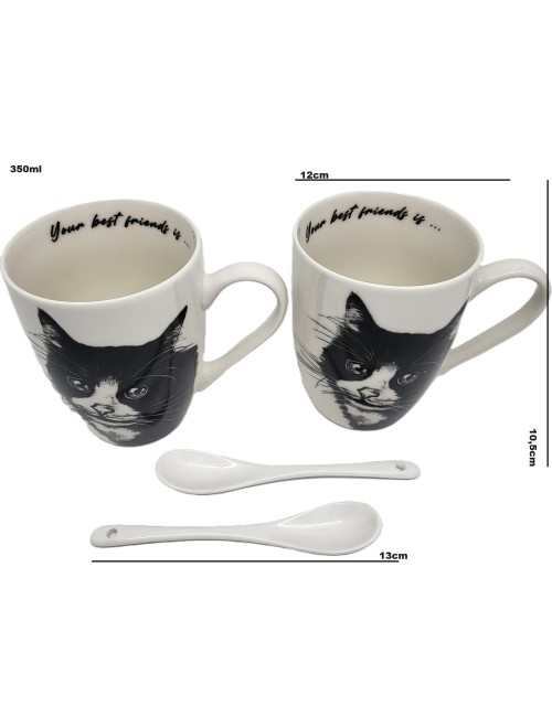 Zestaw kubków - Kot europejski
