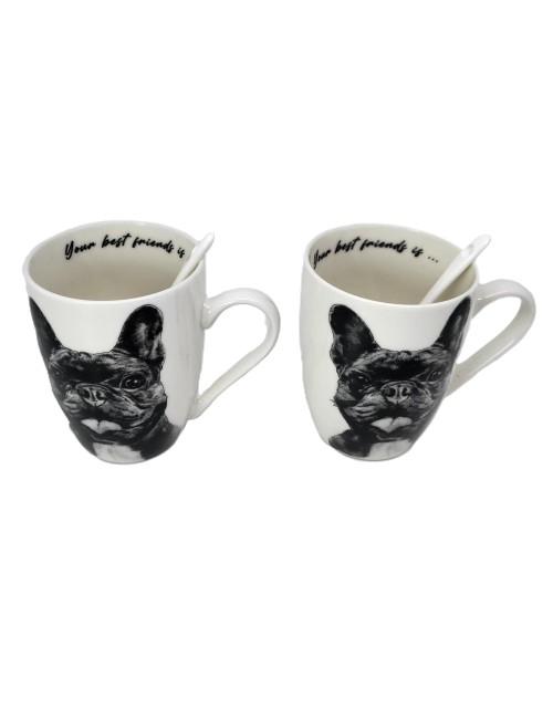 Zestaw kubków - Buldog...