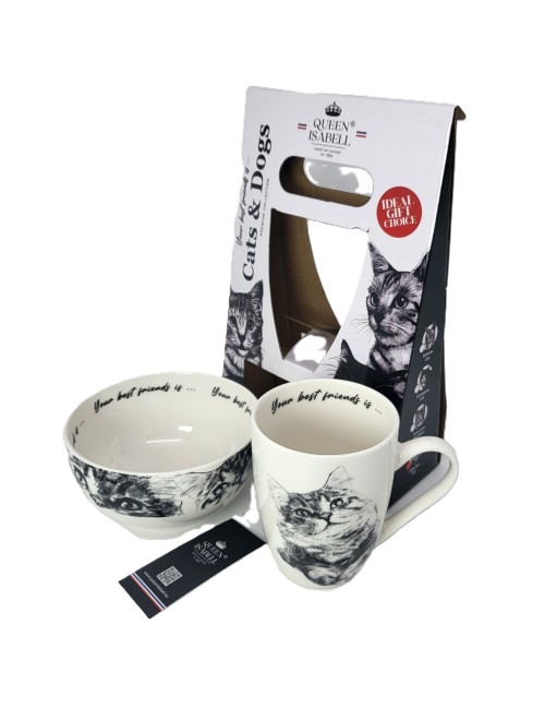 Kubek z miseczką - Kot...