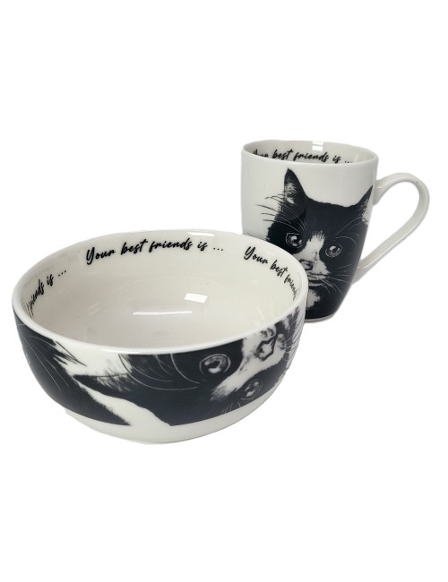 Kubek z miseczką - Kot...