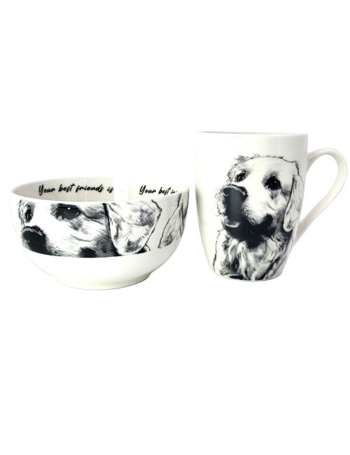 Kubek z miseczką - Labrador