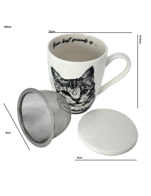 Kubek z zaparzaczem - Kot...