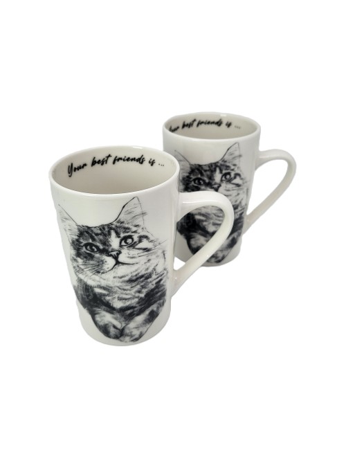 Zestaw dużych kubków - Kot...