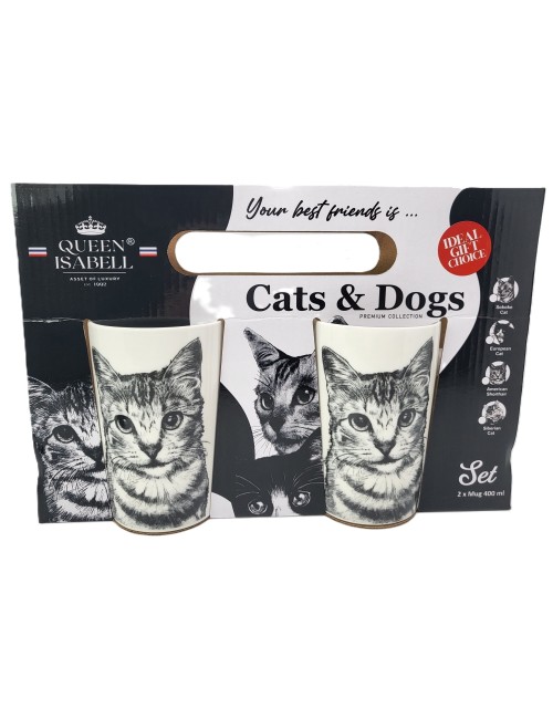 Zestaw dużych kubków - Kot...