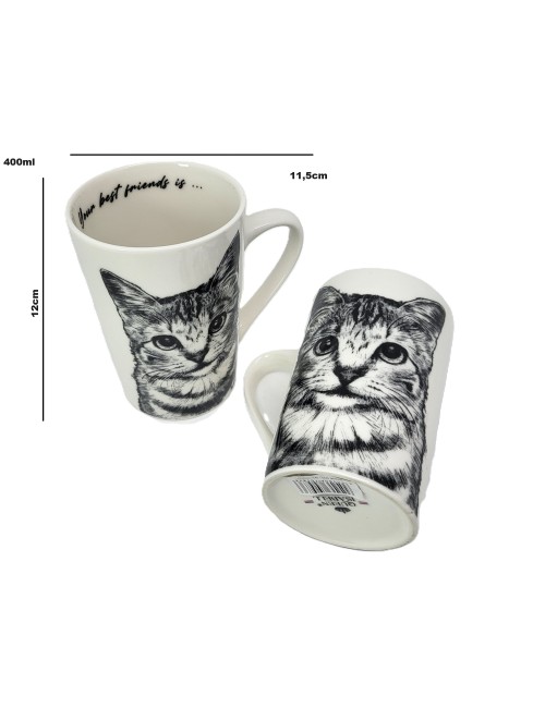 Zestaw dużych kubków - Kot...