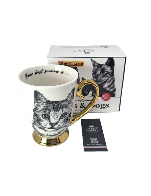 Złocony kubek - Kot...