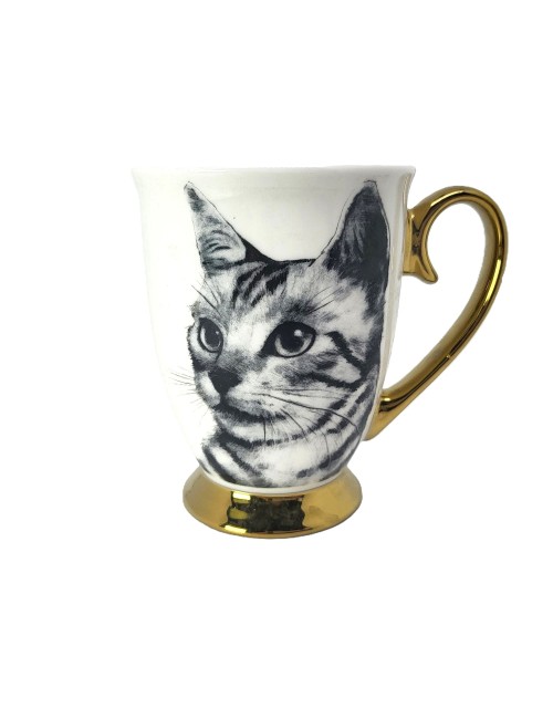 Złocony kubek - Kot sokoke