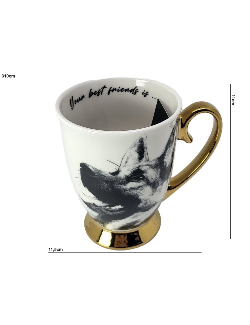 Złocony kubek - Owczarek...