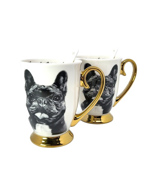 Zestaw złoconych kubków -...